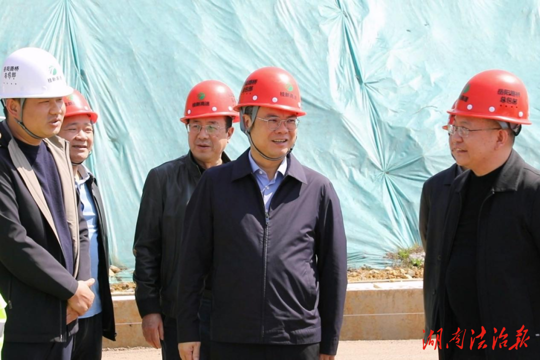 陳雄調研桂新高速項目建設工作