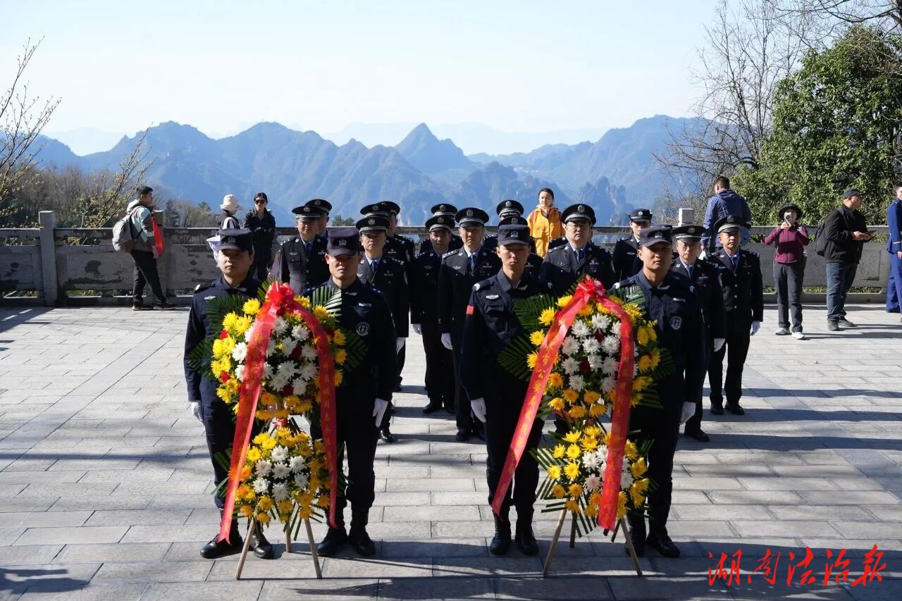 缅怀革命先烈 传承革命精神——武陵源公安开展清明祭扫活动