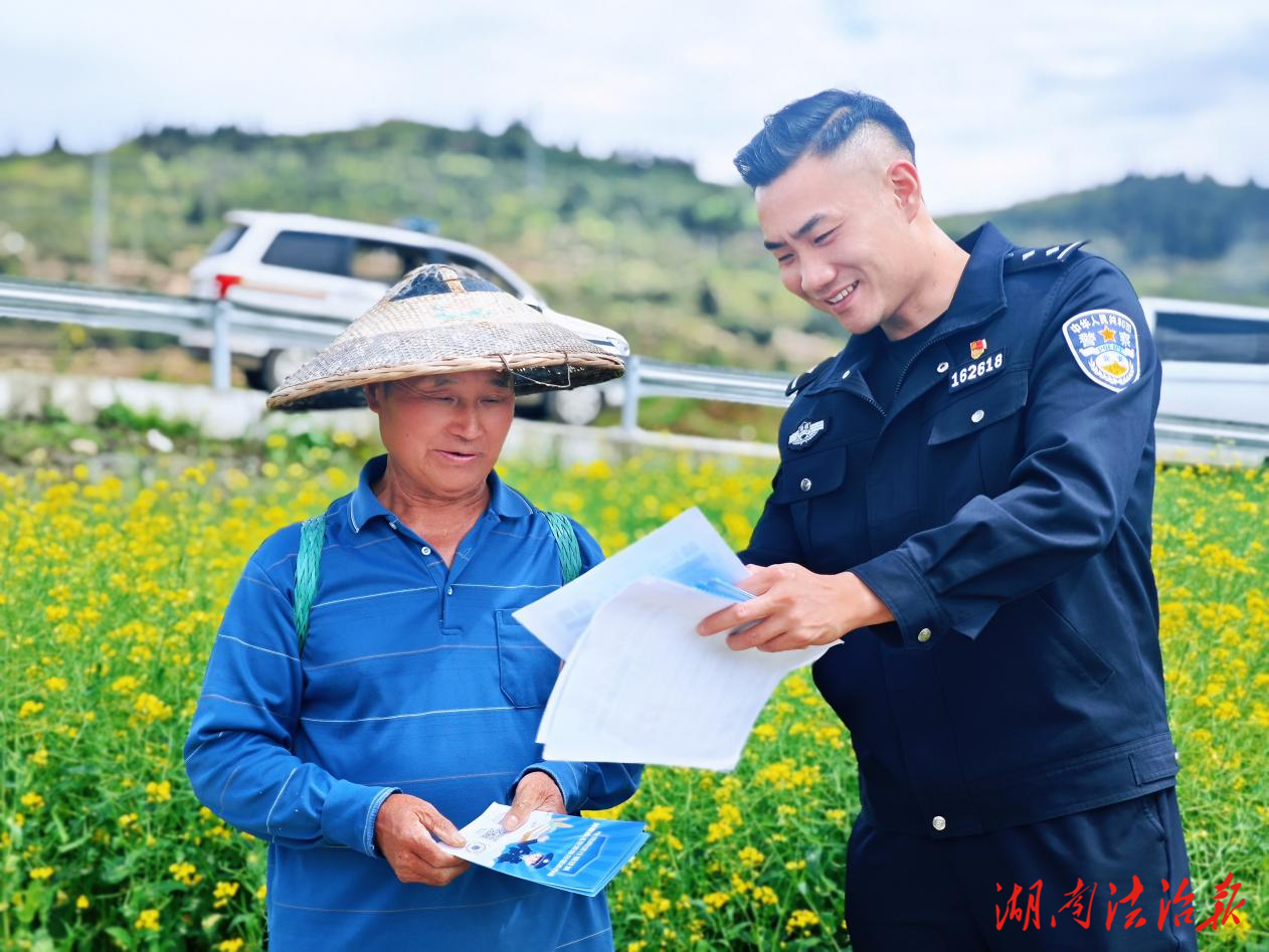 油菜花开春耕忙 反诈守护“钱袋子”
