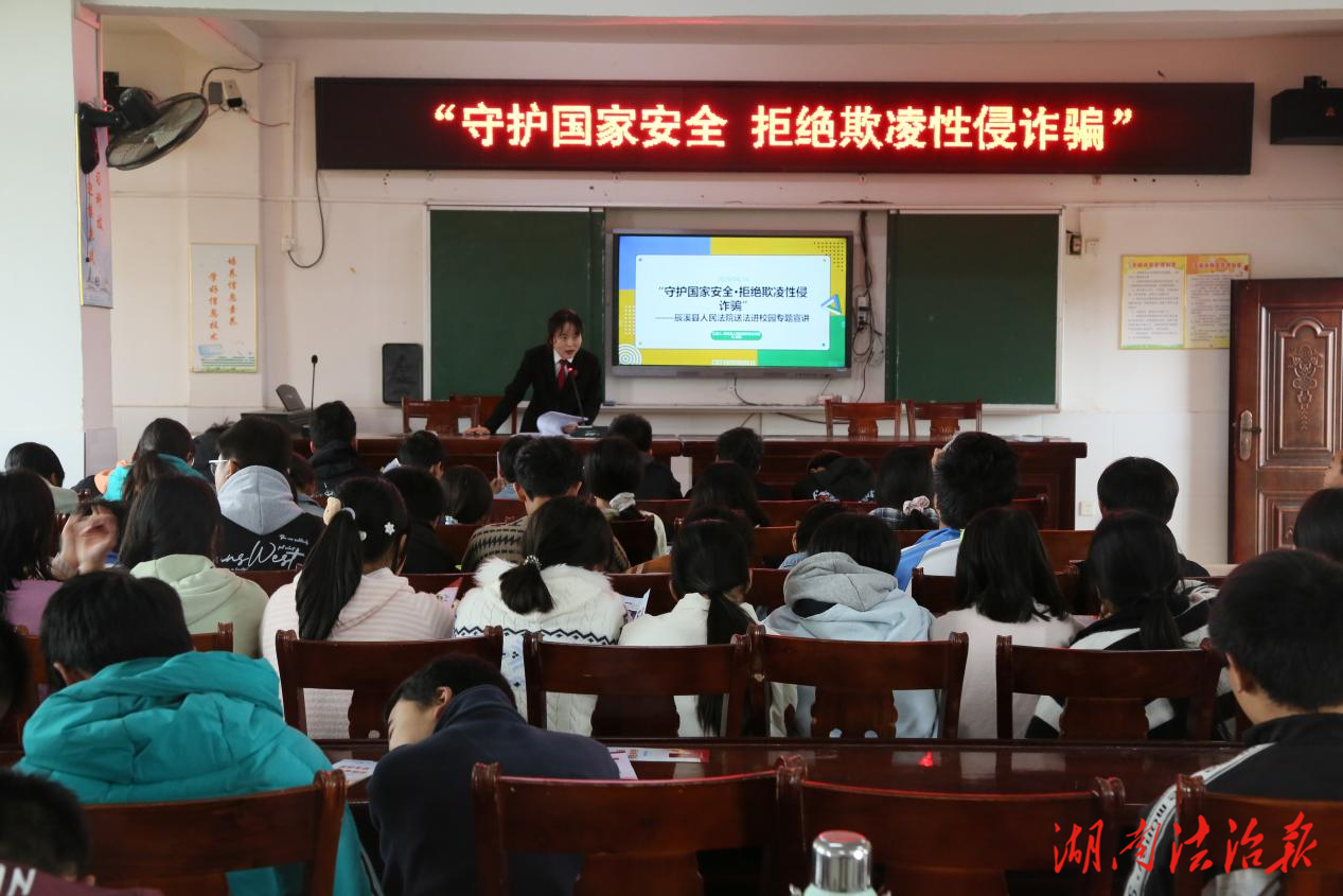 辰溪縣人民法院開展全民國家安全教育日送法進校園活動