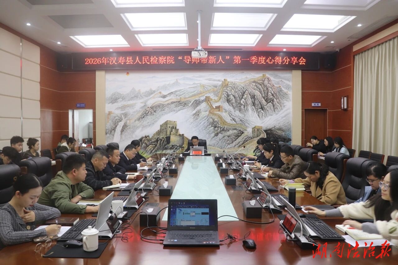師徒共話成長 聚力賦能前行——漢壽檢察院召開“導(dǎo)師帶新人”帶教心得交流會