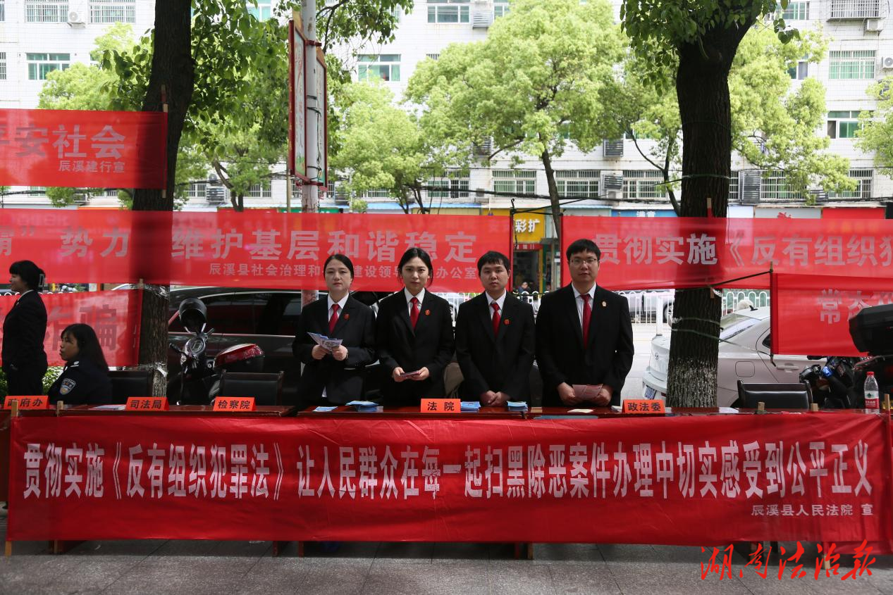 辰溪县人民法院开展《反有组织犯罪法》集中宣传活动