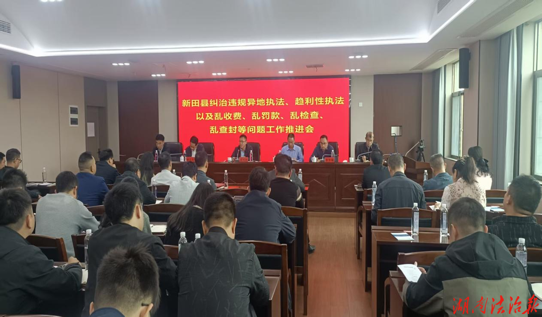 新田县召开纠治“两违四乱”问题工作推进会 助力“企业服务年”活动走深走实