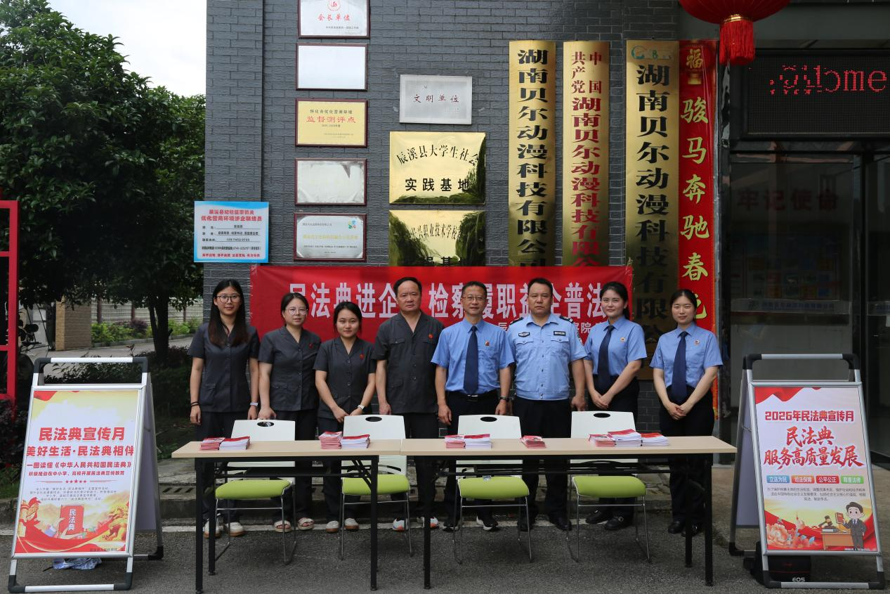 法潤動漫企業(yè)，護(hù)航創(chuàng)新發(fā)展——辰溪法院聯(lián)合多部門開展民法典進(jìn)企業(yè)活動