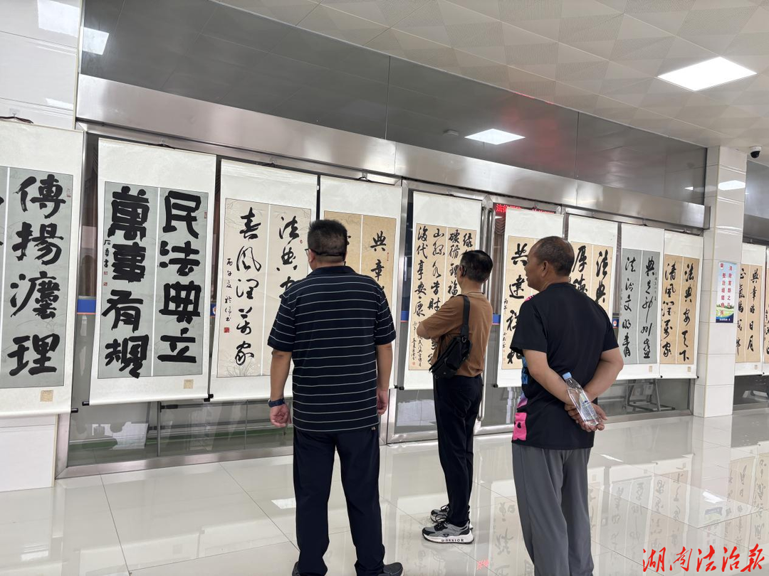 墨香润法典 法治入人心——蓝山县司法局举办“民法典宣传月”法治书法展