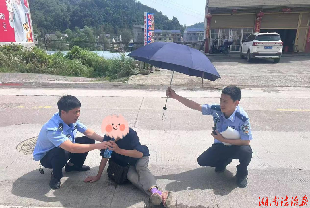 出警途中遇倒地老人  民警暖心护航送回家