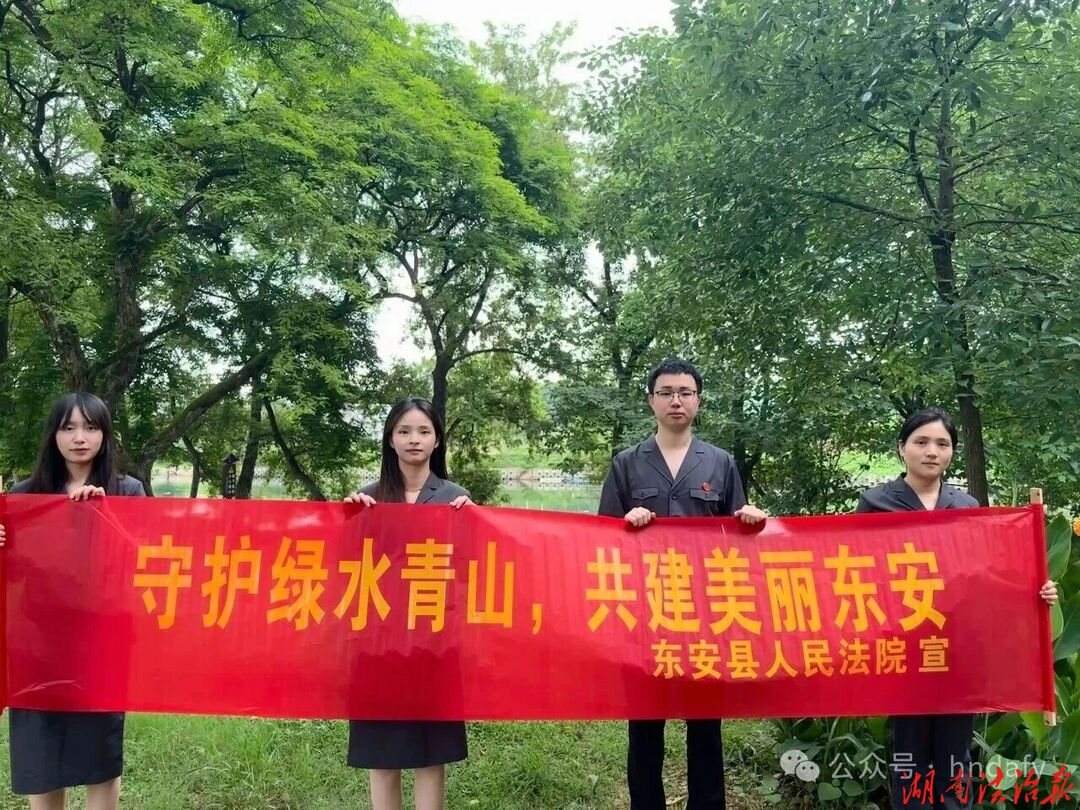 司法护青绿 普法入人心——东安县人民法院开展生态环境普法宣传活动
