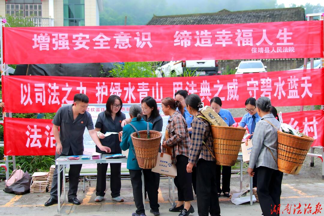 守护绿水青山，共筑生态家园  保靖法院开展“六五”环境日普法宣传活动