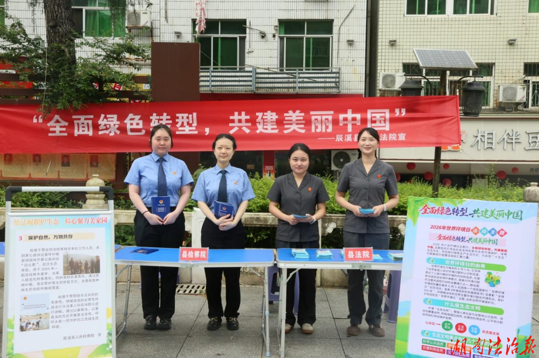 依法履职护生态，检心聚力美家园  ——辰溪县人民检察院开展世界环境日普法宣传活动