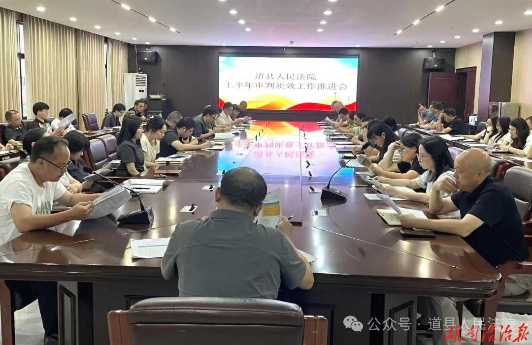 道县人民法院组织召开2026年上半年审判质效推进会
