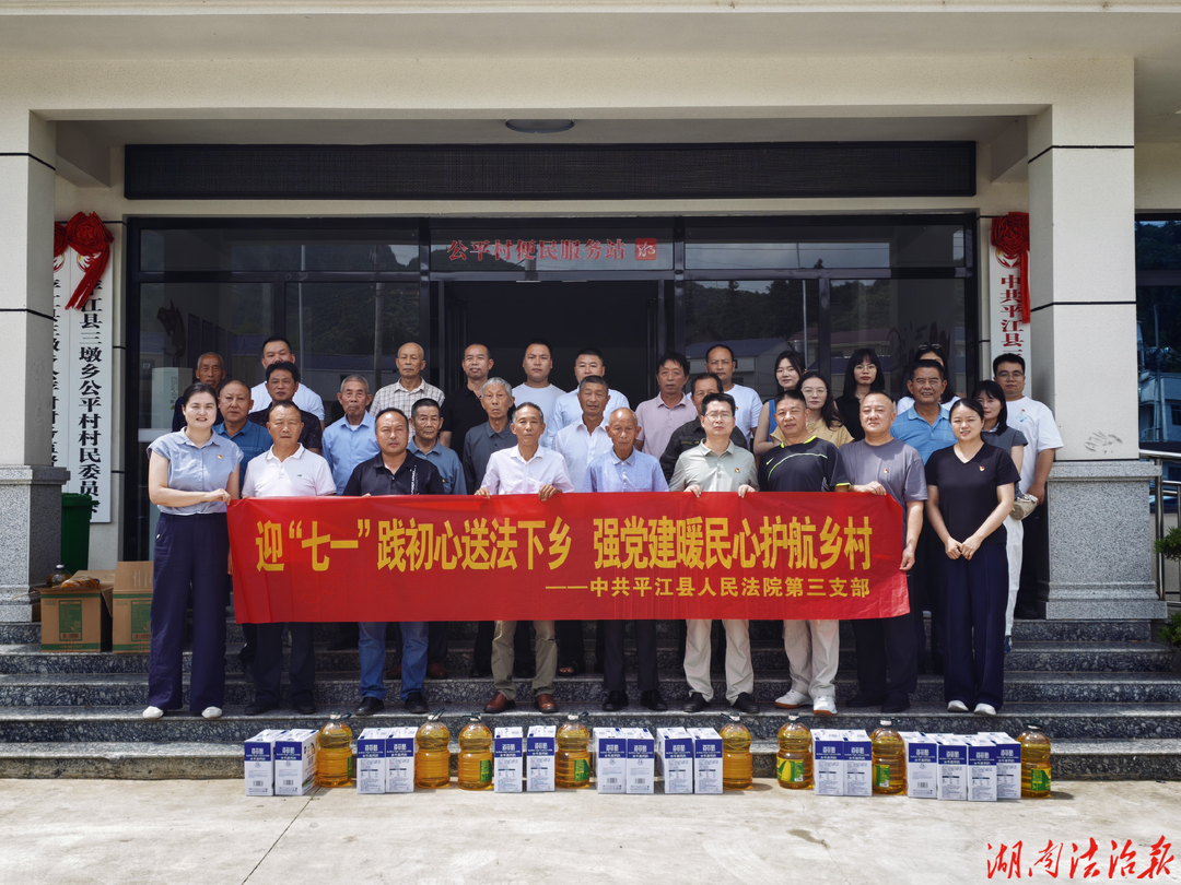 赓续红色血脉 践行司法为民——平江法院第三党支部开展迎“七一”庆党建活动