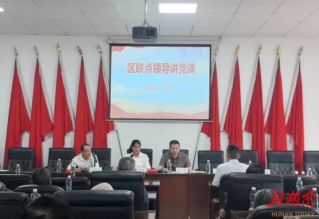 株洲市天元区法院赴沙江村讲授专题党课并走访慰问困难党员