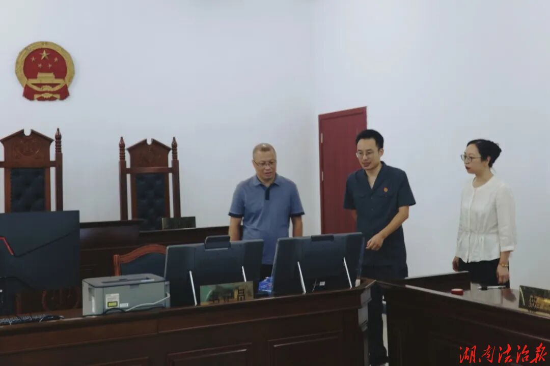 下沉一线察实情 靶向施策促提升——冷水滩区人民法院党组书记吴昭明赴人民法庭调研指导工作