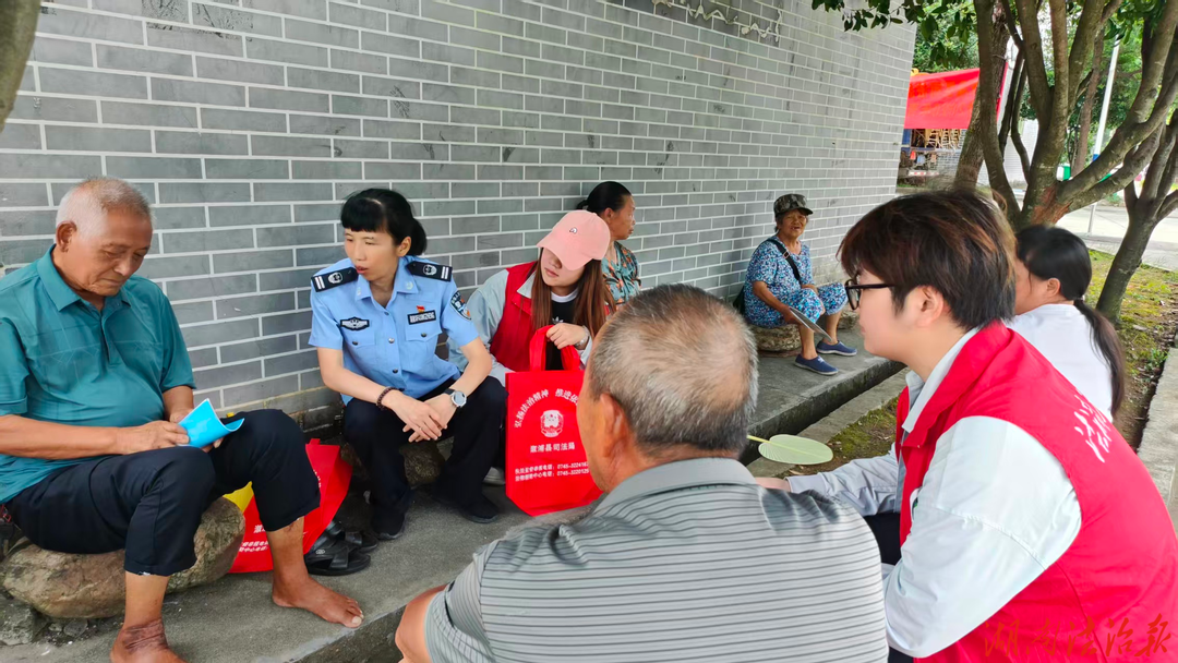 溆浦县司法局统溪河司法所：开展大学生“送法下乡”志愿服务活动