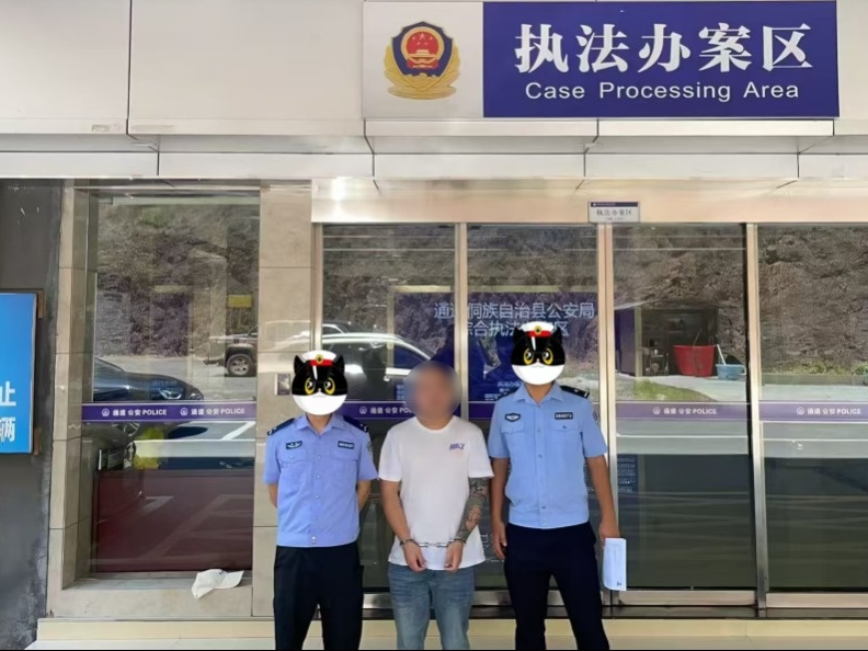通道公安成功抓获一名电诈网逃嫌疑人