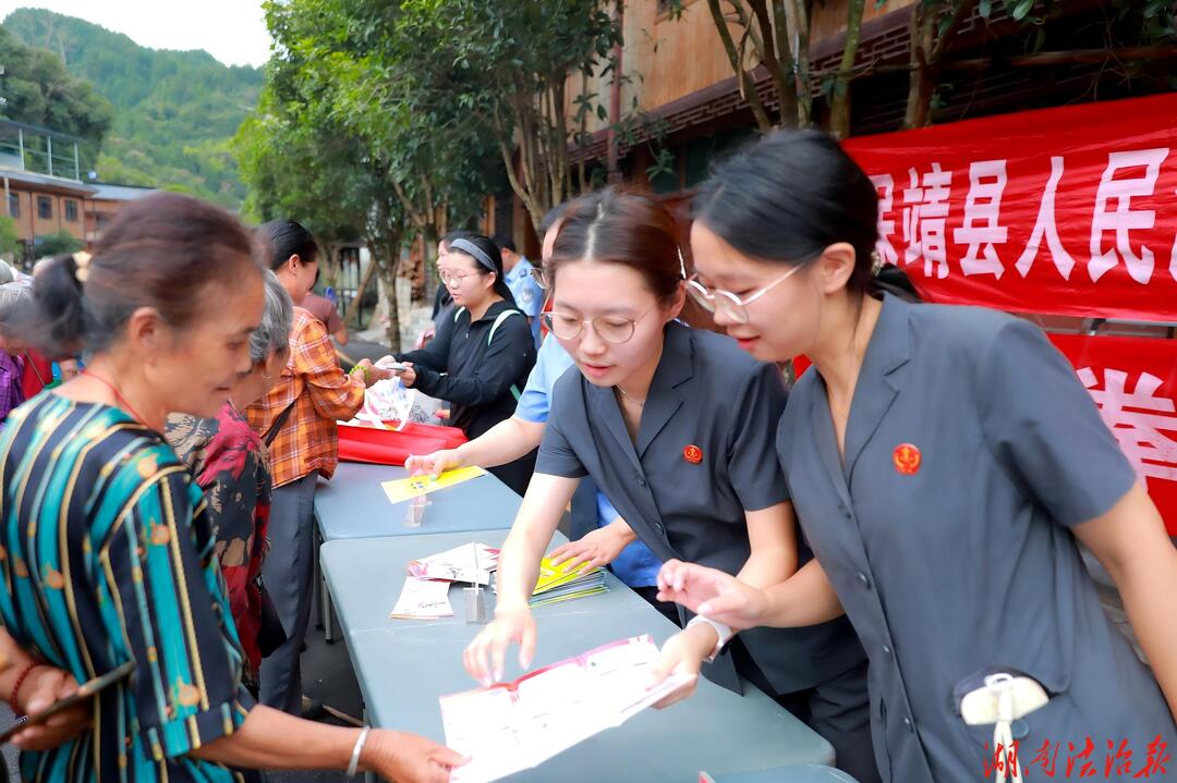 扫黑除恶扬正气，法治清风入万家——保靖法院开展扫黑除恶专项普法宣传活动