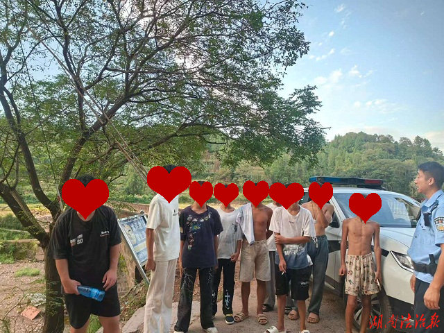 泸溪公安：及时劝离下河游泳未成年人 筑牢暑期防溺水安全防线