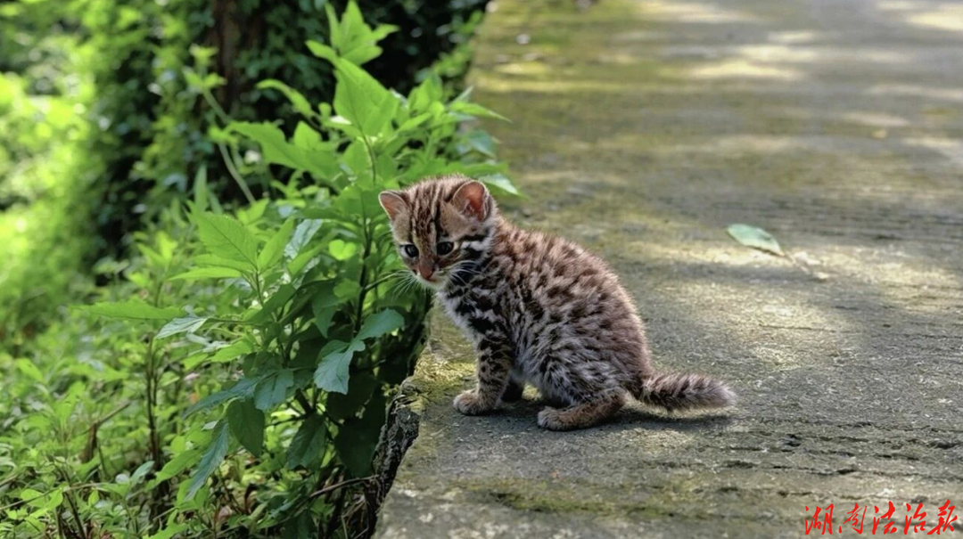 江永县成功救助一只国家二级保护动物豹猫幼崽