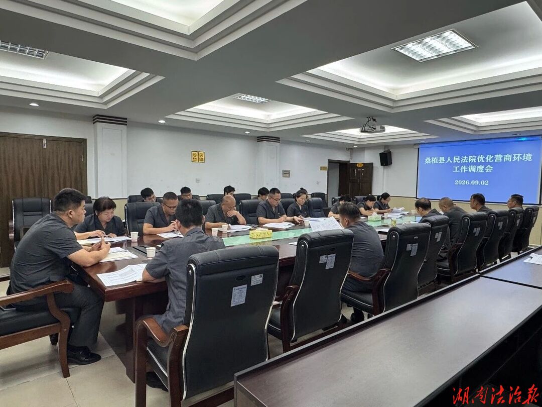 聚力优化营商环境   精准赋能高质量发展——桑植法院召开优化营商环境工作调度会