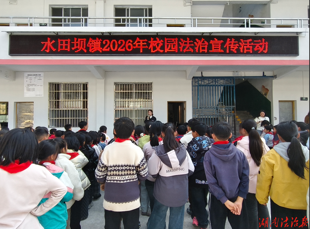 法治护航助成长   龙山县水田坝镇多部门联合开展校园法治宣传活动