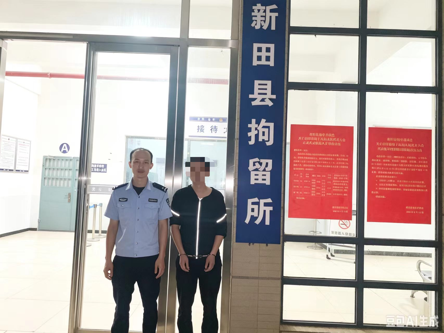 整治“小卡片”乱象！新田公安抓获一名张贴违法“引流”卡片嫌疑人