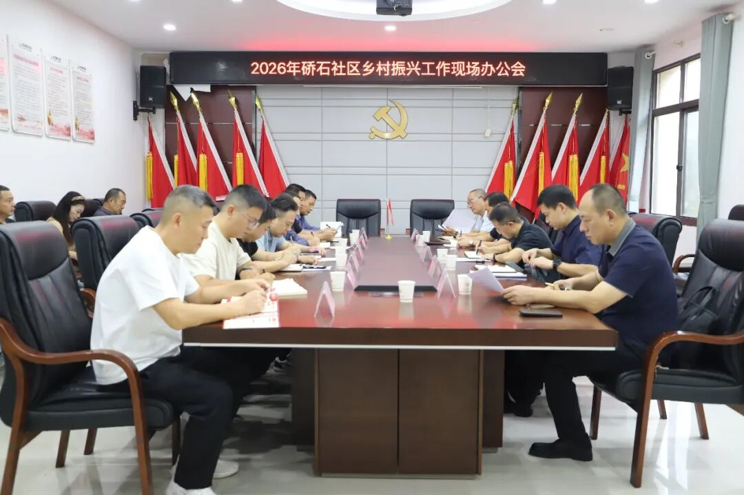 岳阳市荆剑地区人民检察院赴硚石社区召开乡村振兴现场办公会