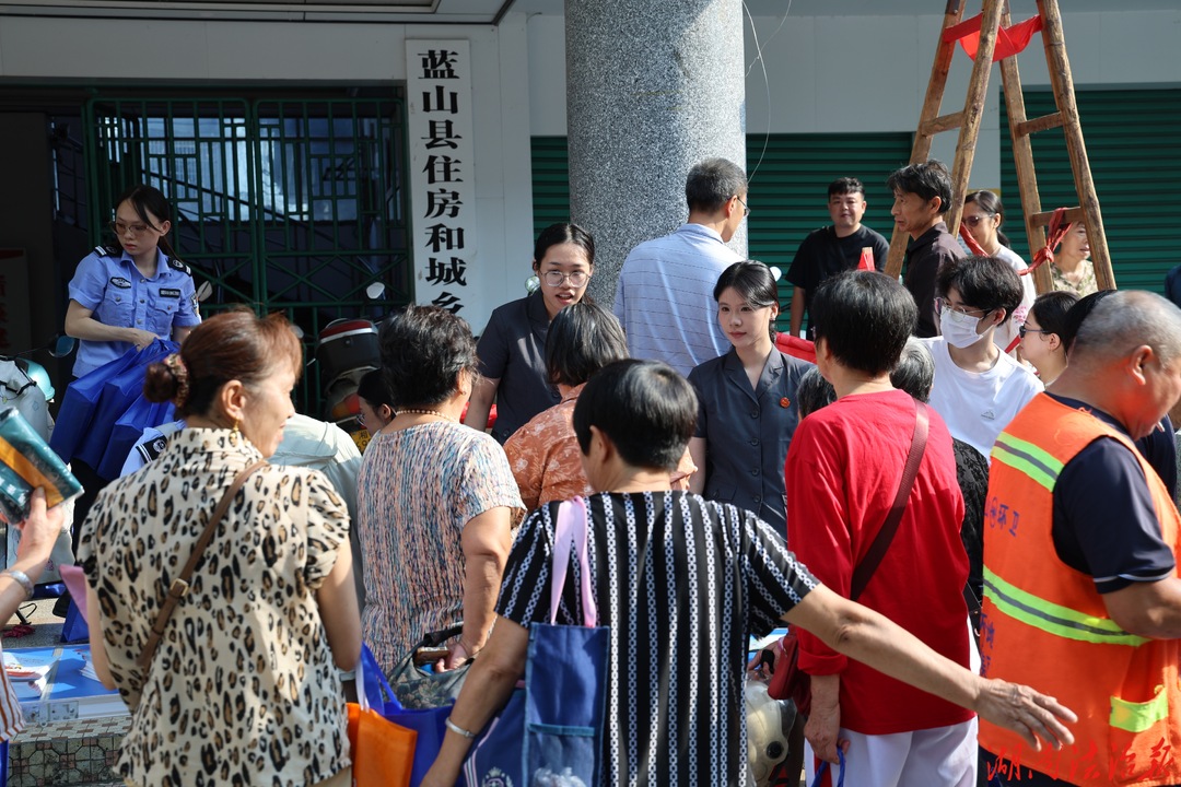 筑牢网络安全防线 守护群众“指尖平安” ——蓝山法院开展国家网络安全宣传周普法活动
