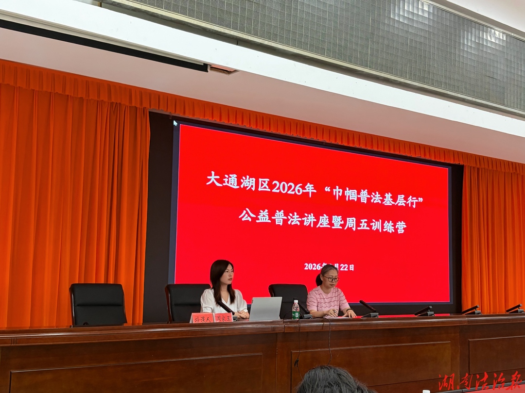 天声律师事务所律师到大通湖区开展普法宣传
