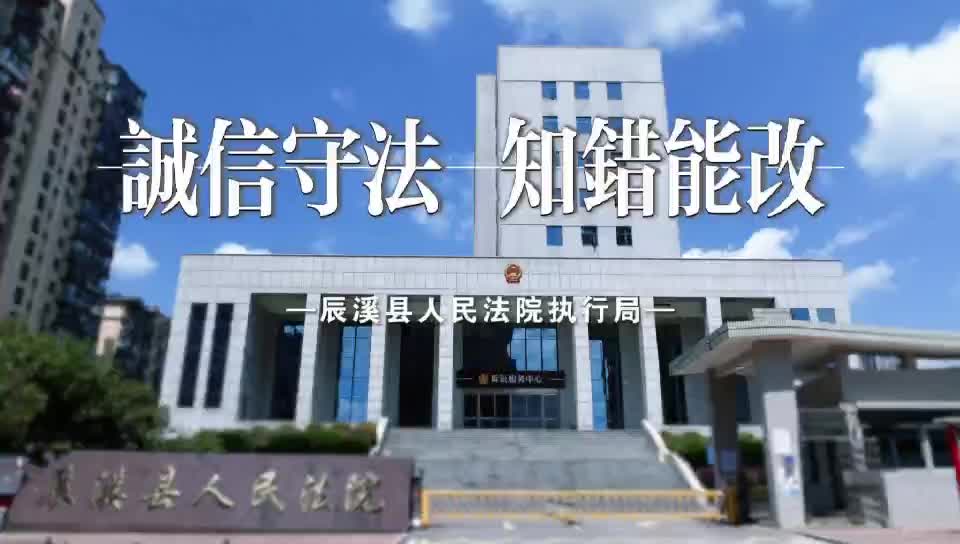 微电影：诚信守法，知错能改——辰溪法院执行局宣传片